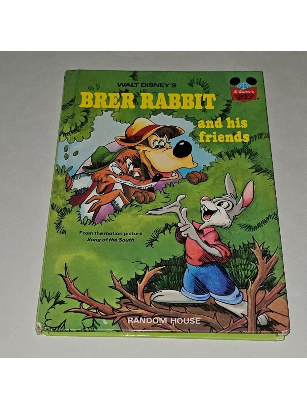 Walt Disney's Brer Rabbit And His Friends Hardcover Book Wonderful World Reading